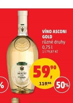 Víno Asconi Gold 0,75 l