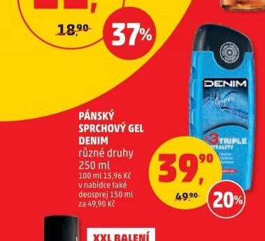 Pánský sprchový gel Denim 250 ml