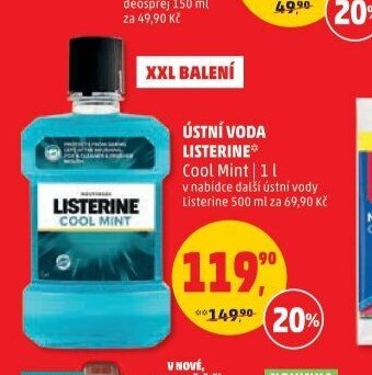Ústní voda Listerine Cool Mint 1 l