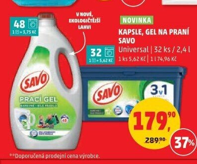 Savo prací gel Universal 2,4 l