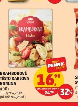 Bramborové těsto Karlova Koruna