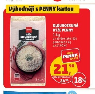 Dlouhozrnná rýže Penny