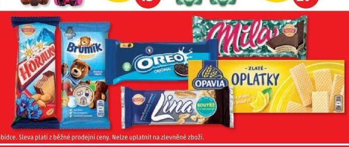 HORALKY, BRUMÍK, OREO, LINA, OPLATKY