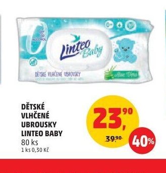 Dětské vlhčené ubrousky Linteo Baby