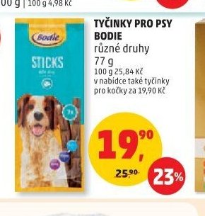 Tyčinky pro psy Bodie 77 g