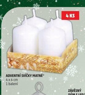 ADVENTNÍ SVÍČKY MATNÉ