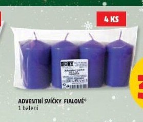 ADVENTNÍ SVÍČKY FIALOVÉ