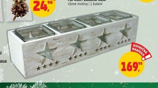 VÁNOČNÍ SVÍCEN DŘEVO-SKLO VELKÝ