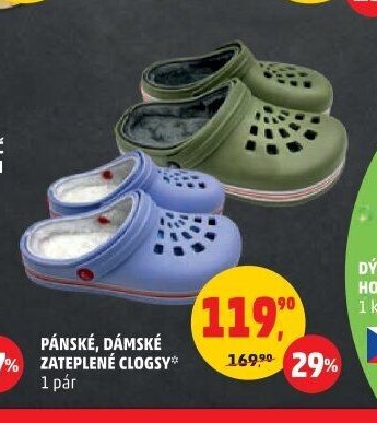 Pánské, dámské zateplené clogsy
