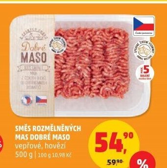Směs rozmělněných mas Dobré maso