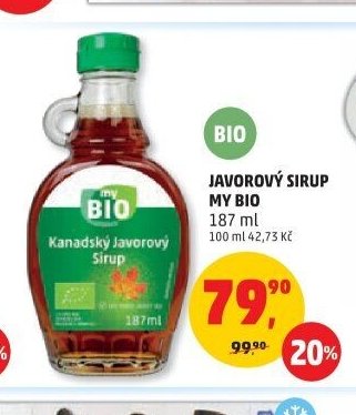 Javorový sirup My Bio