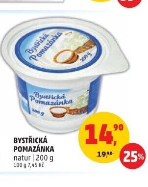 Bystřická pomazánka natur