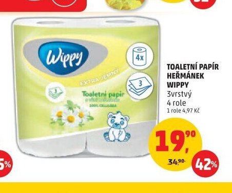 TOALETNÍ PAPÍR HEŘMÁNEK WIPPY