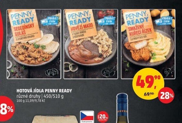 HOTOVÁ JÍDLA PENNY READY