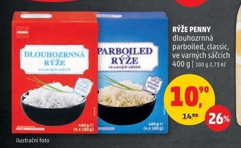 RÝŽE PENNY dlouhozrnná / parboiled