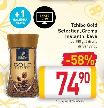 Tchibo Gold Selection, Crema Instantní káva