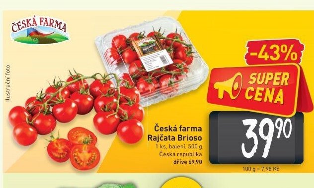 Česká farma Rajčata Brioso