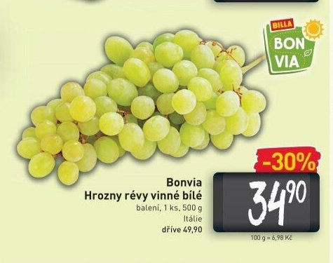 Bonvia Hrozny révy vinné bílé