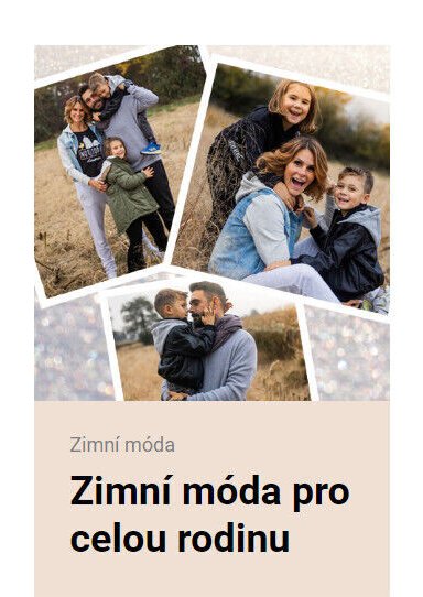Zimní móda pro celou rodinu