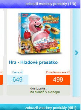 Hra - Hladové prasátko