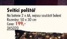 Svítící polštář