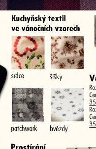 Kuchyňský textil ve vánočních vzorech