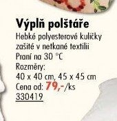 Výplň polštáře