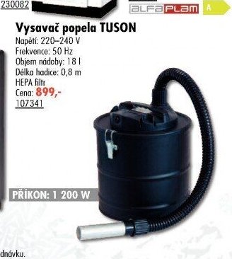 Vysavač popela TUSON - UNI HOBBY akcniletaky.com