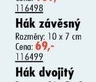 Hák závěsný - UNI HOBBY akcniletaky.com