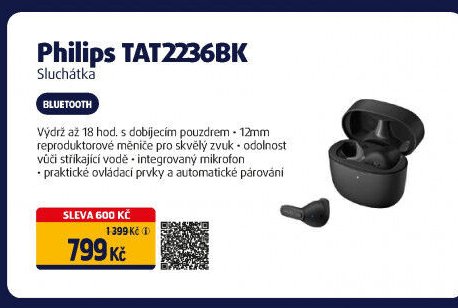 Philips TAT2236BK Sluchátka