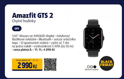 Chytré hodinky Amazfit GTS2