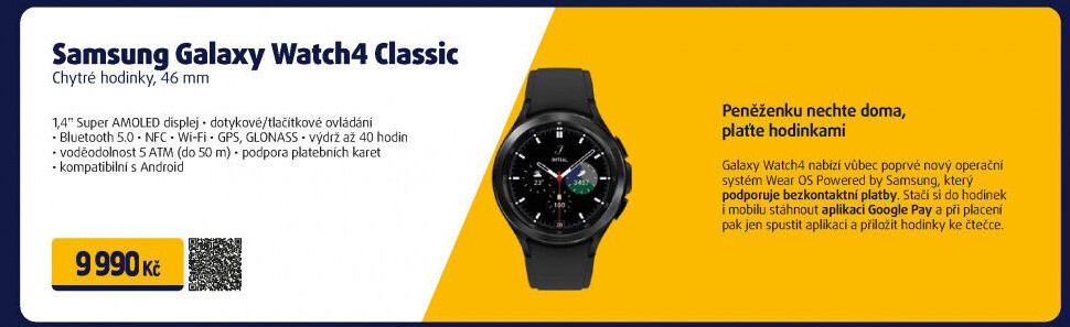 Chytré hodinky Samsung Galaxy Watch 4 Classic
