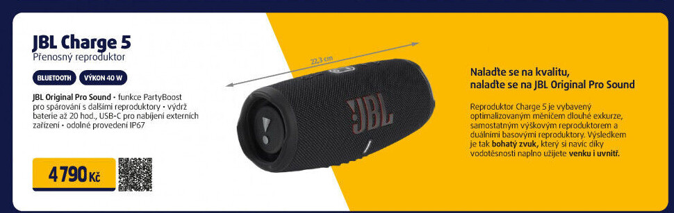 Přenosný reproduktor JBL Charge 5