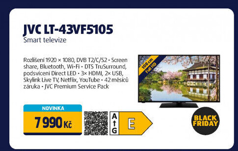 Smart Full HD televize JVC LT-43VF5105