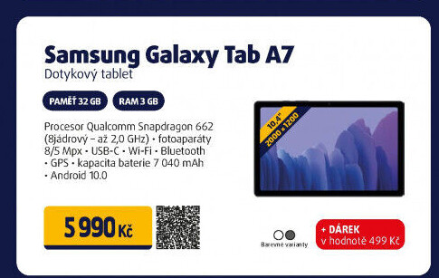 Tablet Samsung Galaxy Tab A7