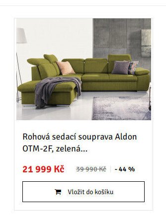 Rohová sedací souprava Aldon OTM-2F, zelená... - ASKO akcniletaky.com