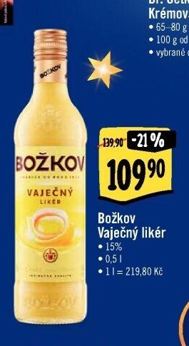 Božkov Vaječný likér