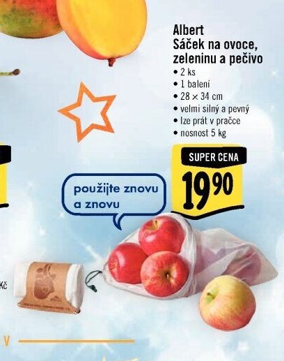 Albert Sáček na ovoce, zeleninu a pečivo