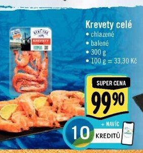 Krevety celé
