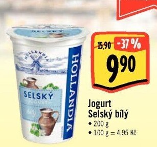 Bílý jogurt selský Hollandia