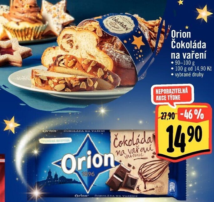 Čokoláda na vaření Orion