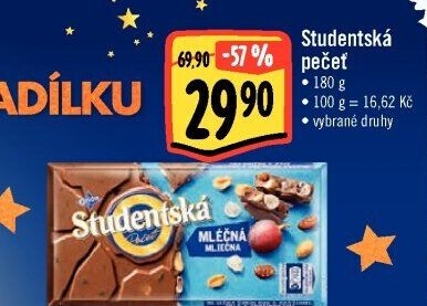 Čokoláda Studentská pečeť Orion