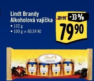 Čokoládová vajíčka plněná likérem Lindt