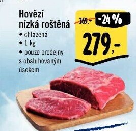 Hovězí roštěná nízká