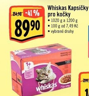 Kapsičky pro kočky Whiskas