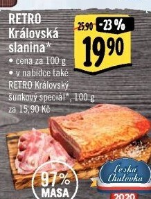 Královská slanina Albert Retro