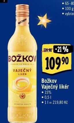 Likér vaječný Božkov
