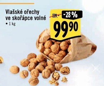 Ořechy vlašské ve skořápce