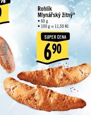 Rohlík Mlynářský žitný Albert