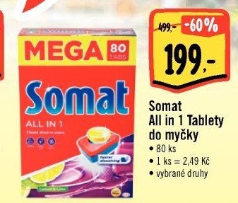 Tablety do myčky All in 1 Somat